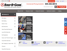 Tablet Screenshot of birdbgone.com